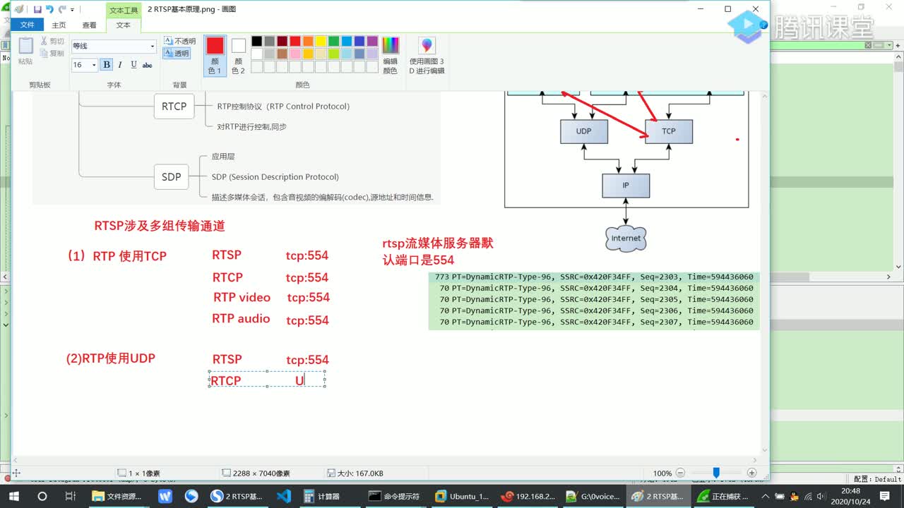 RTSP 涉及多组传输通道